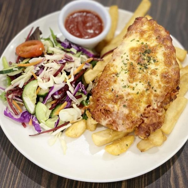 Parmi served on a plate-1