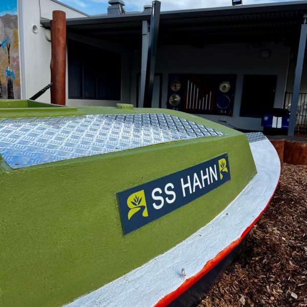 SS Hahn play boat feature outside the club