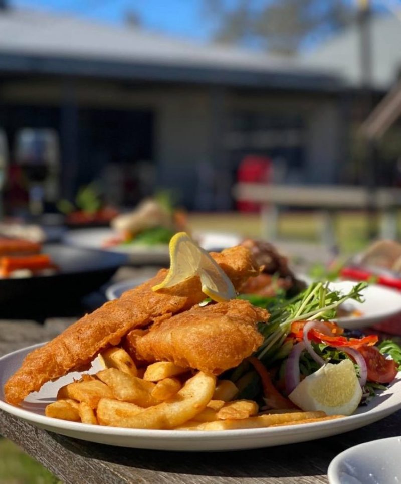 Club food dish served on a plate